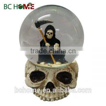 Resin decoration halloween witch water globe