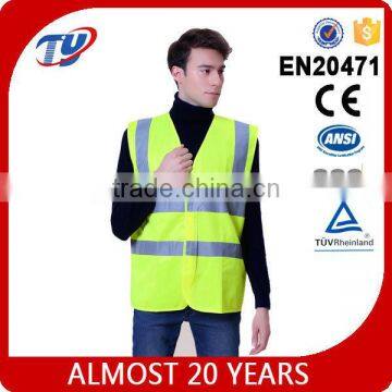 Children Adult 100%polyester High Visibility Warning Reflective Safety Vest photo-4
