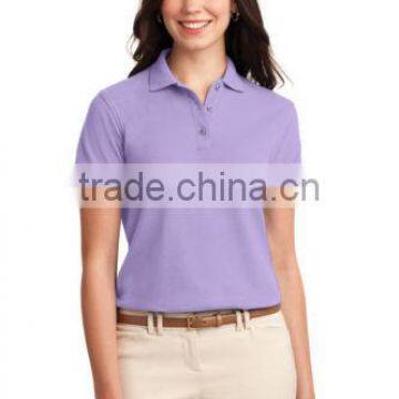 2016 Latest High Quality Solid Slim Multiple Colour Woman's Polo T-Shirt photo-3