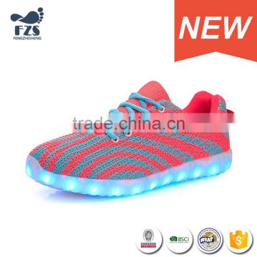 USB charge light up women shoes 2017