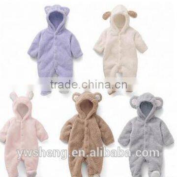 Wholesale Toddler Baby soft Clothing Long Sleeve plain Organic Cotton Baby Rompers For OEM