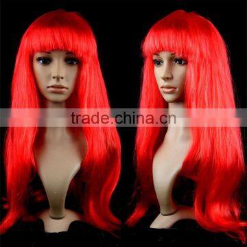 Cheap Women Cosplay Multi-color Long Straight Synthetic Wig Halloween Party Wig photo-4