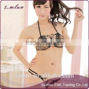 Sexy Three-point Hollow-out Butterfly Lingerie Suit