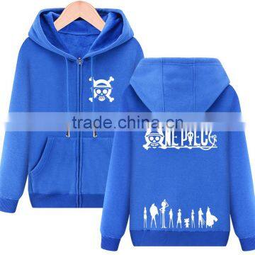 Popular High Quality Zipper Hoodie Theme ONE PIECE CVC(65/35) photo-2