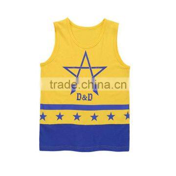 Summer Wholesale Boys Sleeveless t Shirt 100% Cotton Kids Sleeveless t Shirt Chidren Vest photo-3
