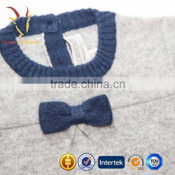 Girl Short Sleeve Cashmere Sweater Dress 2016 photo-4