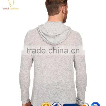Plain Mens Merino Knit Cardigan Hoode, Mens Sweater Hoodie photo-2