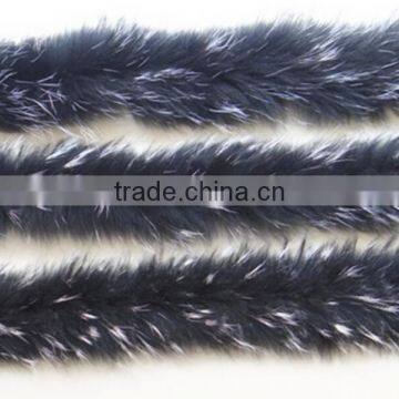 BBG-H-7 Wholesale Real Colorful Raccoon Fur Trim for Women's Shoes&Boots Welt With Factory Price photo-2