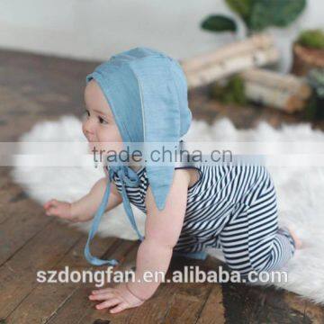 Boutique Baby Clothes 100% Cotton Navy Stripe Unisex Romper For New Born Baby photo-4