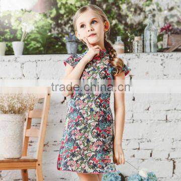 S60731B Child's Chinese Cheongsam Traditional Short Dress photo-5