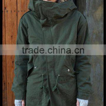 2016 New Design Vogue European Style Fishtail Military Fur Parka Designer Men Winter Coat photo-2