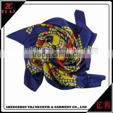 High quality soft silk ladies custom made scarf