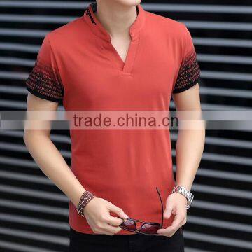 2016 New Design Slim Fit Soft Polyester /cotton Blend Fashion Men Polo Shirt Wholesale photo-4