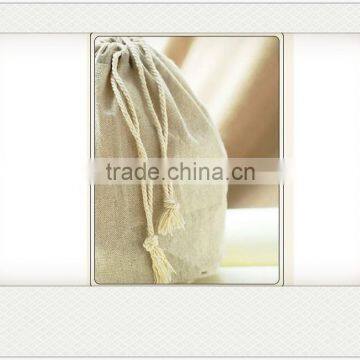 Wholesale Jute Cotton Small Drawstring Bags photo-4
