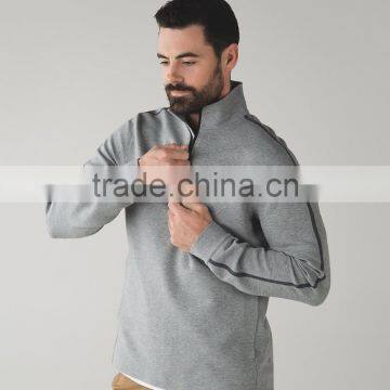 Wholesale Custom Long Sleeve Sweatshirt Blank Quarter Zip Sweatshirt for Men photo-4