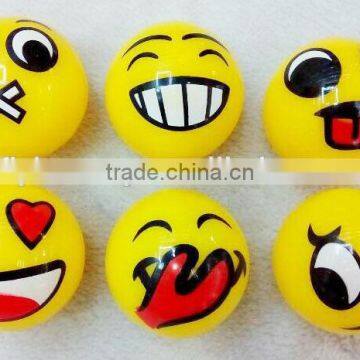 Flashing TPR Bounce Ball Skip Ball Rubber Bounce Ball Emoji Ball photo-2