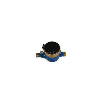 Multi Jet Liquid Seal Brass Water Meter , Remote Reading Cold Water Flow Rate Meter