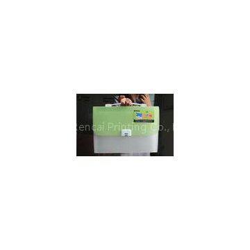 Plastic briefcase portfolio file folder with handle