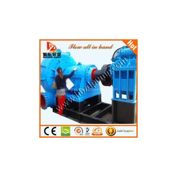 Large size sand dredging pump with gearbox