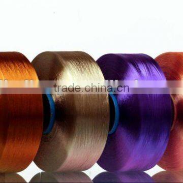 100% dope dyed polyester yarn FDY 50 bright polyester fdy yarn