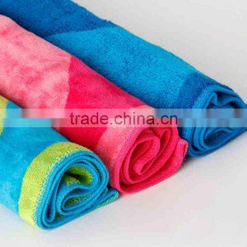 multi-color fancy cotton bath towels