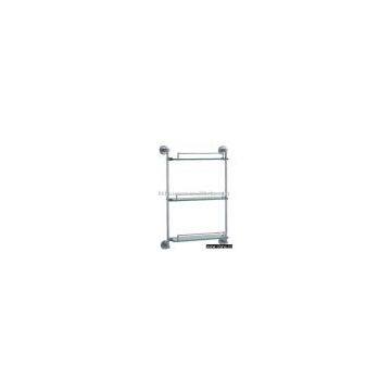 Glass bathroom shelf