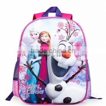 Hot Movie Frozen school bag Frozen Elsa bag student school bag for children