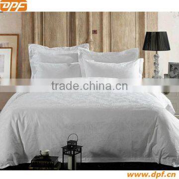 100% cotton white hote bedding set