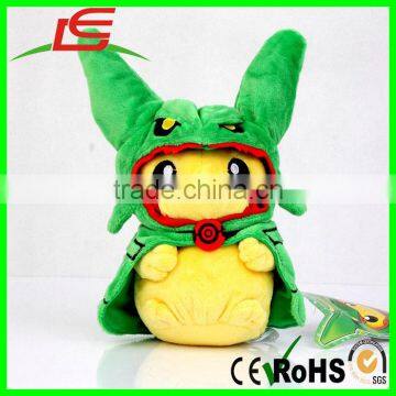 Stuffed Plush Doll Toy Pretend Rayquaza Pikachu Green Pokemon