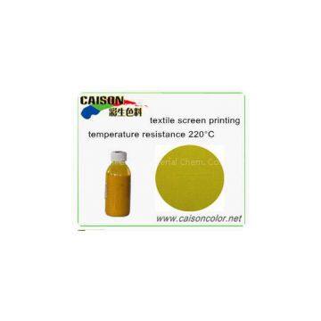Medium yellow pigment paste for textile printing， caison brand water based pigment paste for textile printing