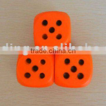 dice shape pu foam toy