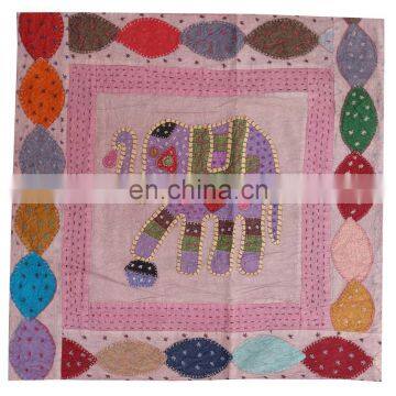 Manufacturer Indian Handmade Embroidered Elephant Design Quilts