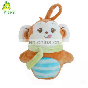 Customize plush monkey type baby bottle warmer