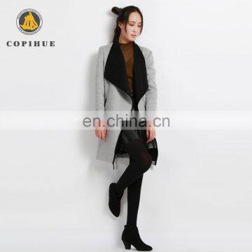 Chinese Credible Supplier Winter Long Grey Coat for Women