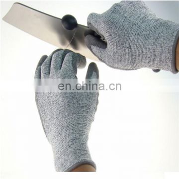 CE Certified EN388 Safety Kitchen PU Coating Cut Resistant Gloves