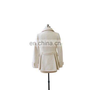 Women Brand Quality Winter Tailored Collar Wool Peacoat photo-5