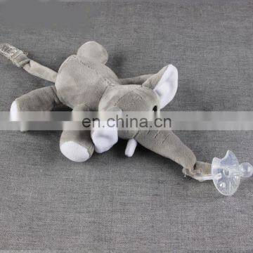 9.5cm pacifier plush toy with different animal designs