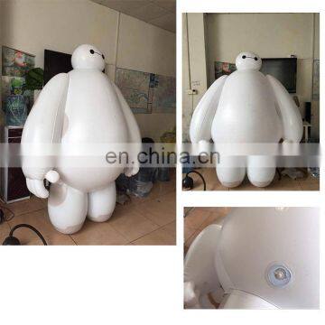 HI outdoor 8m high inflable Baymax cartoon model, custom inflatable movie character balloon