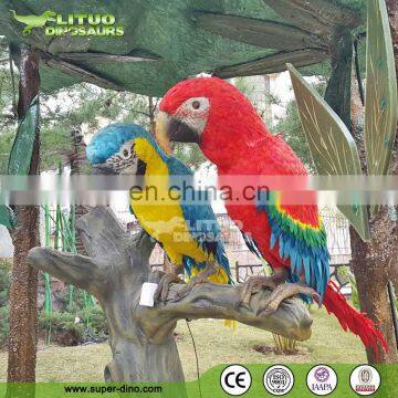 Theme Park Animatronic Life Size Realistic Parrot Birds For Sale