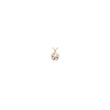 20 Gram Gold Plated Necklace with Sweet Flower Pendant Special Design for women