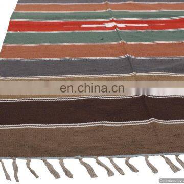 Cotton Dariya Hand WovenYoga Mat Hippie Carpet Art Beach Throw Handmade Rugs photo-3