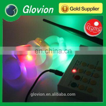 High quality LED silicone remode control bracelet with logo