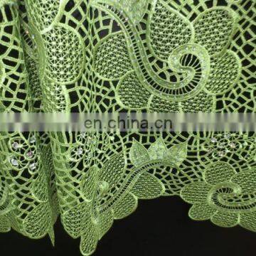 2016 hot selling guipure lace wedding dress for nigeria party /multi color guipure lace fabric /guipure embroidery lace fabric