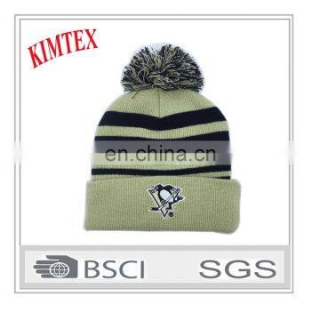 Custom Wholesale Design Fashion Winter Knitted Hat With Pom Pom photo-2