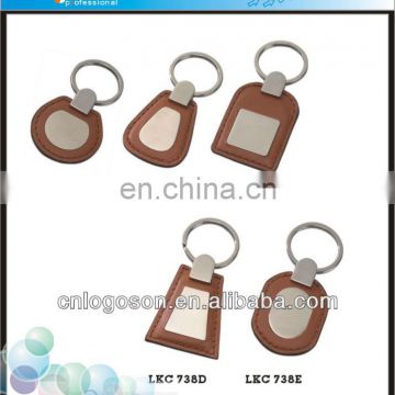 Personalized custom blank leather keyring wholesale