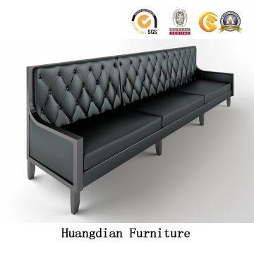 Modern Restaurant Furniture Black PU Tufted Booth (HD488) photo-2