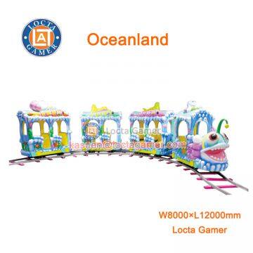 Zhongshan amusement park equipment Amusement rides Oceanland train 12 seats, train rides, electric train