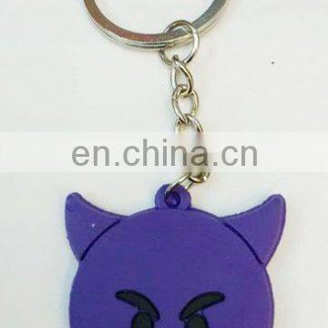 Soft PVC Emoji Keychain Poo Keychain Devil Keychain photo-3