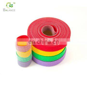 Self adhesive hook and loop electric cable wrap magic cable tie