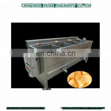 Fried potato chip maker stainless steel material frozen potato chips semi-automatic machine